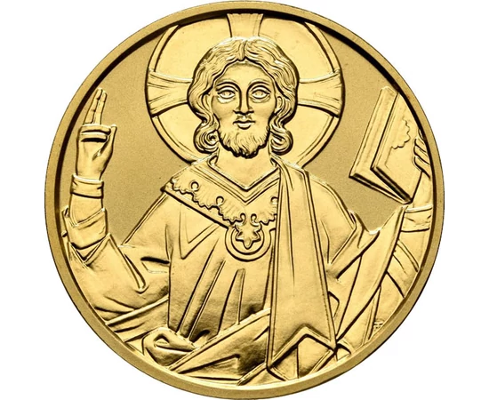 500 şilingi, Pantocratorul, Stăpânul Lumii, aur de 986/1000, 10,14 g, Austria, 2000