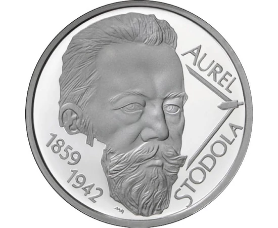  10 euro, Stodola Aurel,Ag,proof,2009, Slovacia