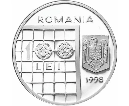  100 lei CM Fotbal Franţa Ag 1998 România