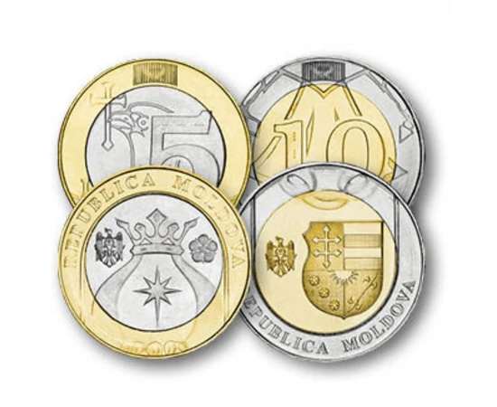 1, 2, 5, 10 lei, ,  , 0, Moldova, 2018