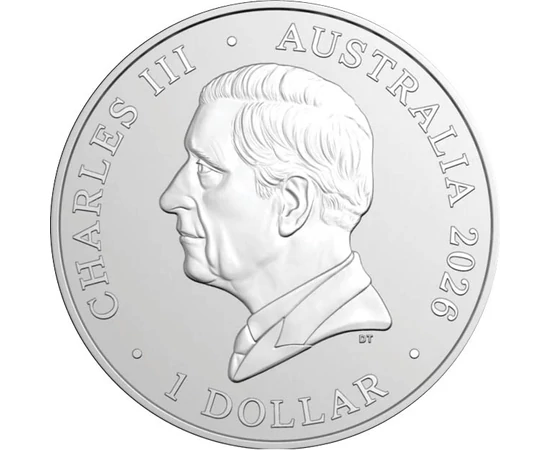 1 dolar Charles al III-lea argint de 999/1000 311 g Australia 2026