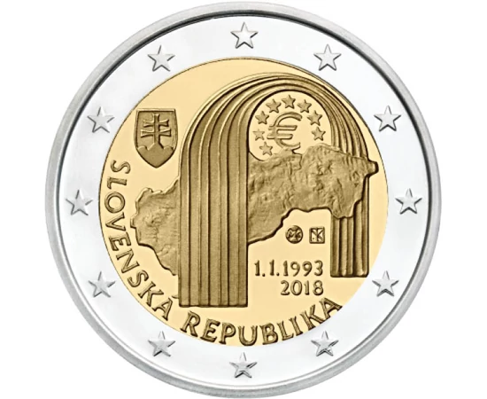 2 euro, , cupru, nichel, 8,5 g, Slovacia, 2018