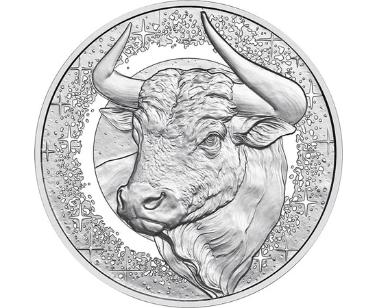 20 euro, Cap de taur, chihlimbar, , argint de 925/1000, 20,74 g, Austria, 2026