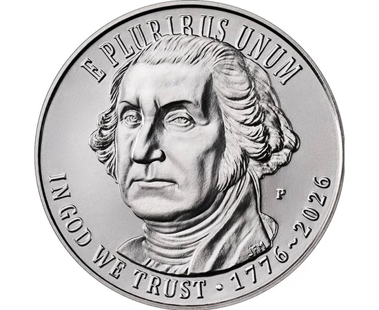 25 cenţi George Washington 1776-2026 cupru nichel 567 g SUA 2026