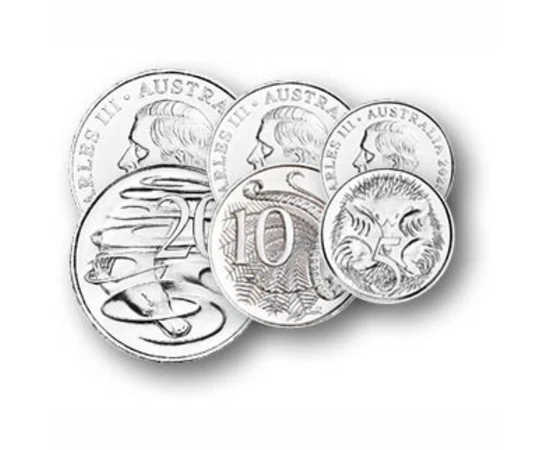 5, 10, 20, 50 cenţi 1, 2 dolari, ,  , 0, Australia, 2025