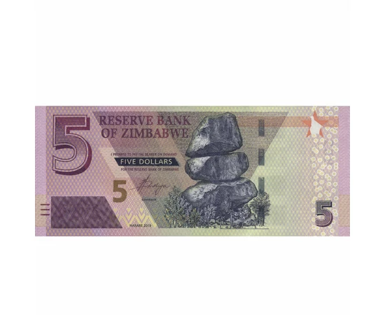 5 dolari, ,  , 0, Zimbabwe, 2019