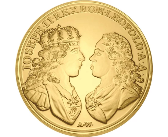 MAO/ Iosif al II-lea 5 ducați, 1764, replică, piesa originală: 1764