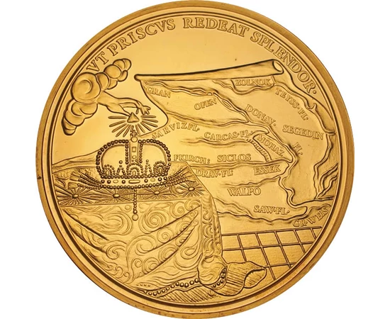 MKE/ Iosif I medalie din bronz 1657–1705 replică Imperiul Austriac