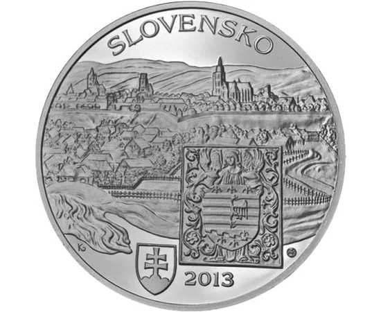  20 euro, Caşovia, Ag, proof, 2013, Slovacia