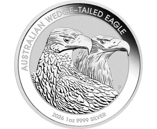 1 dolar, Acvile cu coadă pană, , fineţe, argint de 999,9/1000, 31,1 g, Australia, 2026