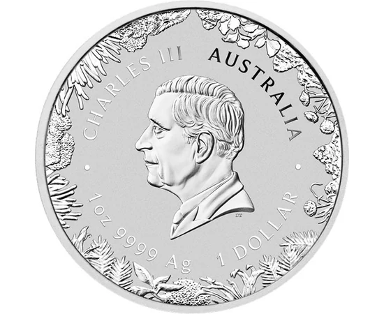 1 dolar Charles al III-lea val. nom. fineţe argint de 9999/1000 311 g Australia 2026