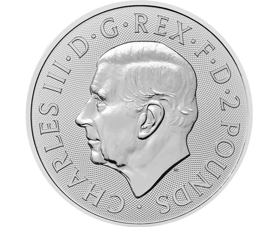 GB/ 2 lire Beowulf şi dragonulAg2025 Marea Britanie
