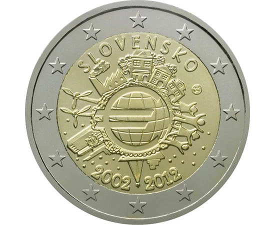  2 euro, Jubileu, 2012, Slovacia