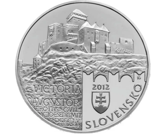  20 euro,Cast. Trenčin,Ag,proof,2012, Slovacia