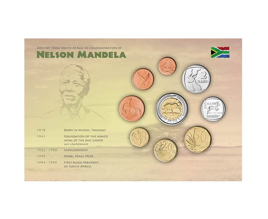1, 2, 5, 10, 20, 50 cenţi, 1, 2 rand, ,  , 0, Republica Africa de Sud, 2000-2017