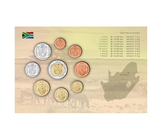 1 2 5 10 20 50 cenţi 1 2 rand    0 Republica Africa de Sud 2000-2017
