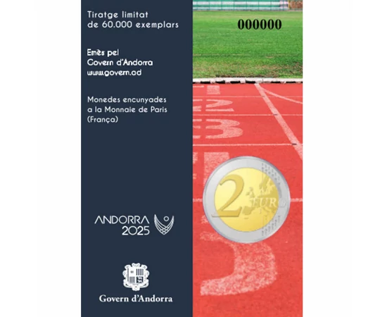 2 euro Harta UE  cupru nichel 852 g Andorra 2025