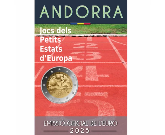 2 euro Harta UE  cupru nichel 852 g Andorra 2025