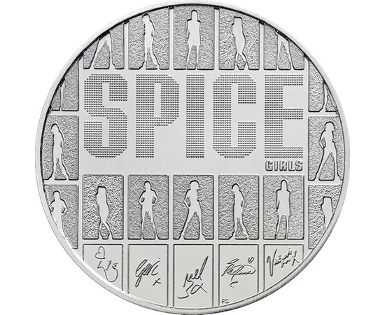 5 lire, Spice Girls, siluete, cupru, nichel, 28,28 g, Marea Britanie, 2026