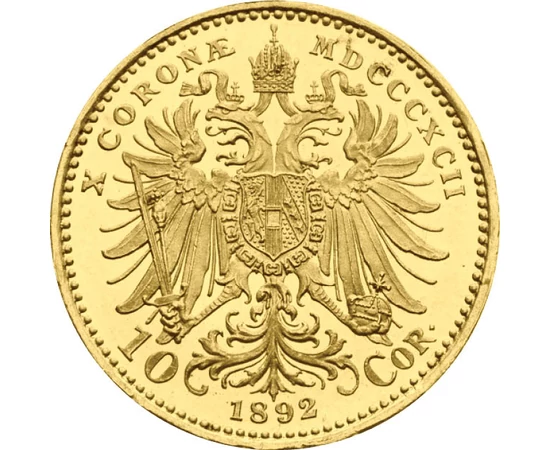  10 coroaneFrancisc I laur1892-1906 Monarhia Austro-Ungară