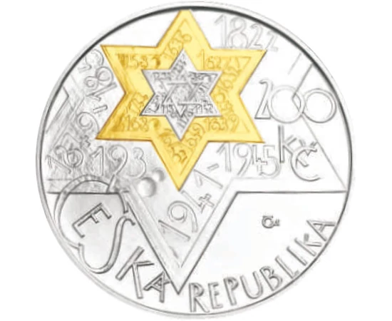  200 Kč Rabbi Jehuda Lőv, Ag,2009,pp, Cehia