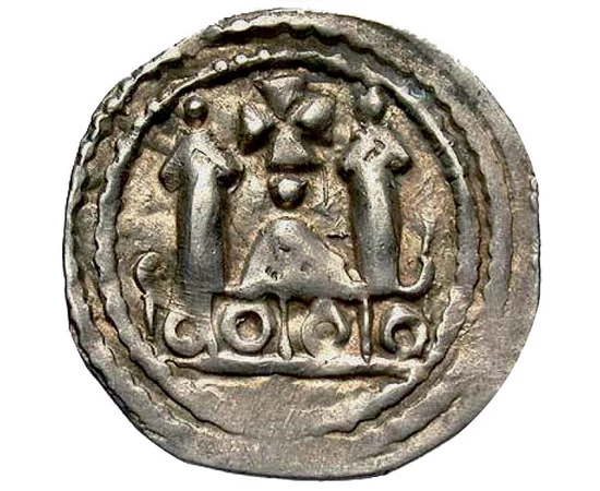  Dinarul de Friesach, sec. XIII, Ag, Austria