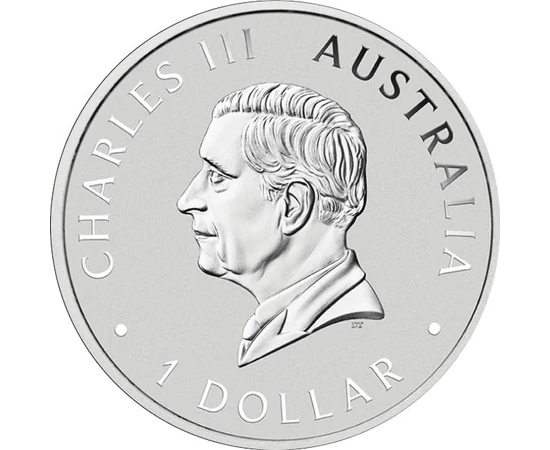 1 dolar Charles al III-lea  argint de 9999/1000 311 g Australia 2026