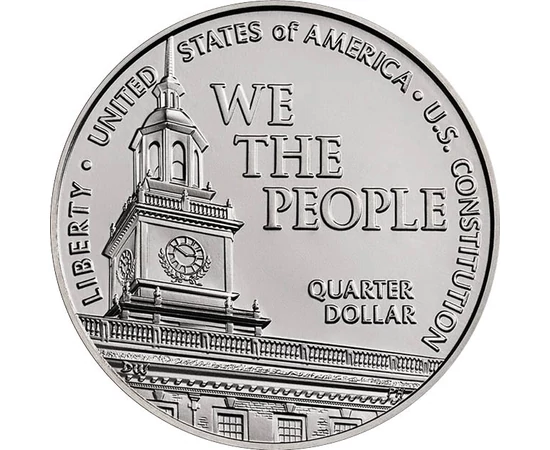 25 cenţi, Independence Hall, , cupru, nichel, 5,67 g, SUA, 2026