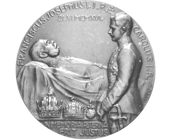 FJD/ Francisc Iosif I, med.comem,1916, Monarhia Austro-Ungară