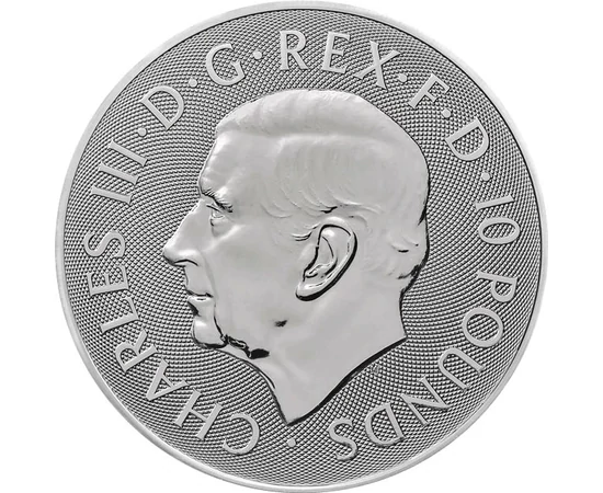 GB/ 10 lire Regele Arthur 10uAg 2024 Marea Britanie