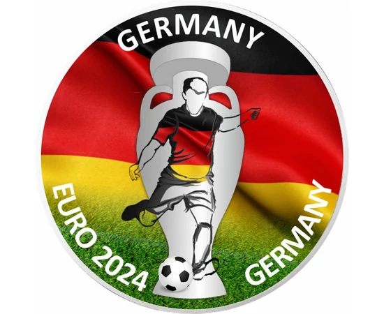 CE de Fotbal, Germania, 10 euro, argint