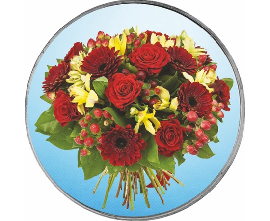 // Ziua Mamei, buchet de flori, medalie ocazie, ambalată exclusiv // 