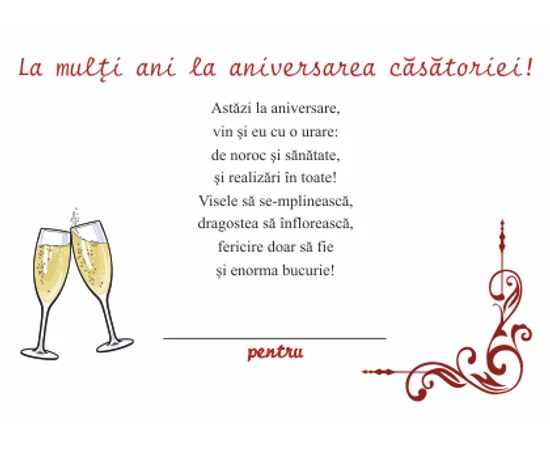  Aniversarea căsătoriei  felicitare personalizată  medalie ocazie  ambalată exclusiv