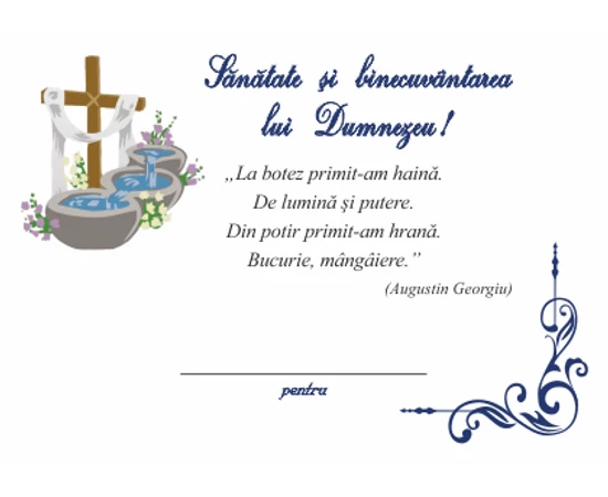 Botez - medalie ocazie  felicitare personalizată  ambalată exclusiv