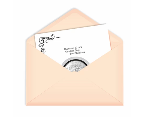 Botez - medalie ocazie  felicitare personalizată  ambalată exclusiv  