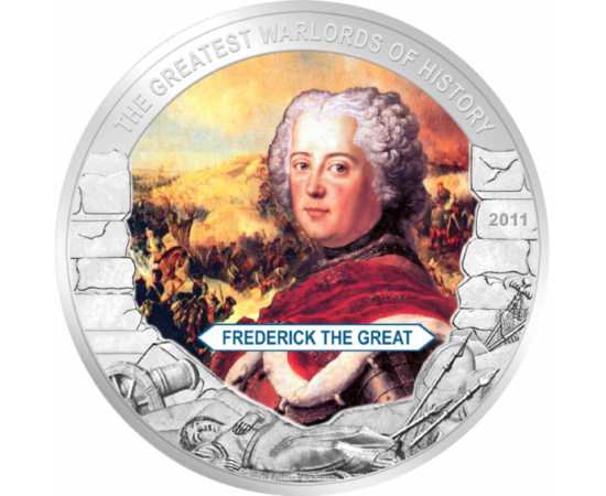  5 dolari, Frederic II, Liberia,2011 Liberia