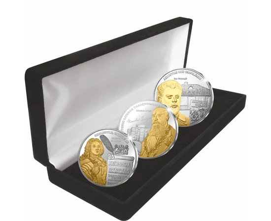 Scriitori români celebri, medalii înnobilate cu aur şi argint, România