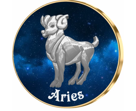 Berbec, medalie zodiac, ambalată exclusiv 