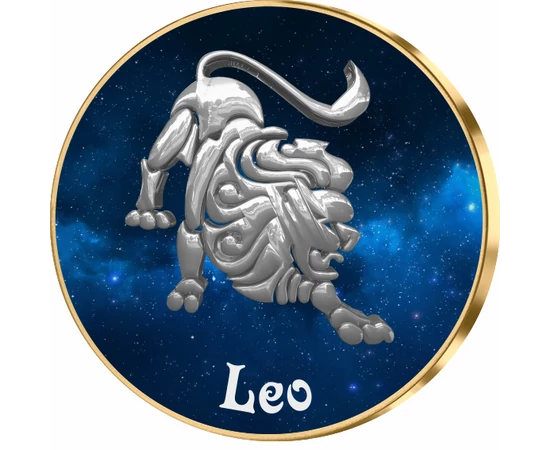 Leu, medalie zodiac, ambalată exclusiv 