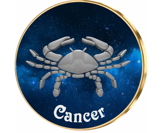 Rac, medalie zodiac, ambalată exclusiv 