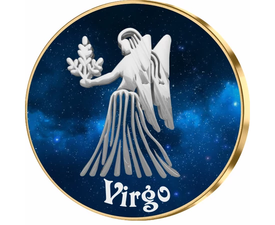 Fecioară, medalie zodiac, ambalată exclusiv 