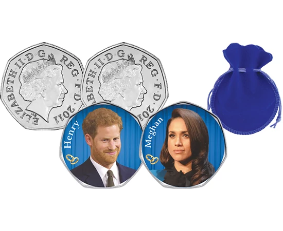 // 50 pence, Marea Britanie, 2012 // Meghan Markle şi prinţul Harry s-au căsătorit pe 19 mai 2018. Au trecut numai doi ani şi au luat decizia de a se retrage din casa regală. Ultima lor apariţie publică a fost la data de 9 martie, iar la sfârşitul lunii m