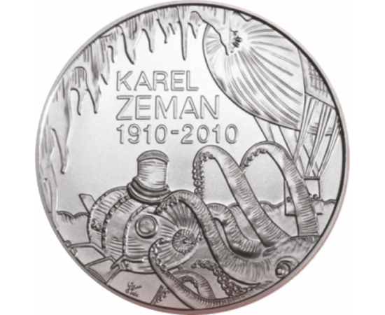  200 kč, Karel Zeman, Ag, proof,2010 Cehia