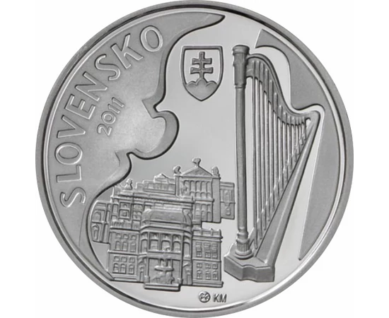  10 euro  Ján Cikker  Ag  bu  2011 Slovacia