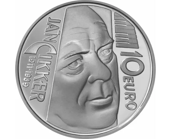  10 euro, Ján Cikker, Ag, bu, 2011 Slovacia