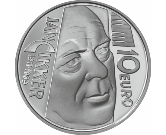  10 euro, Ján Cikker, Ag, bu, 2011 Slovacia