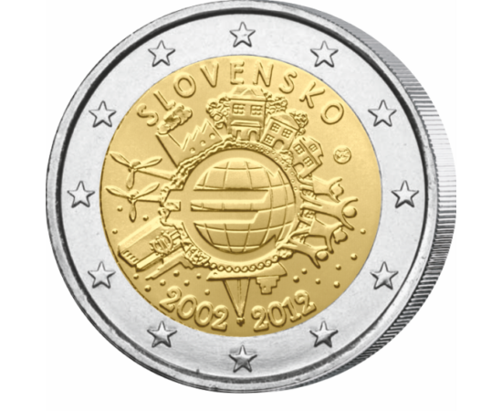  2 euro, Jubileu, 2012 Slovacia