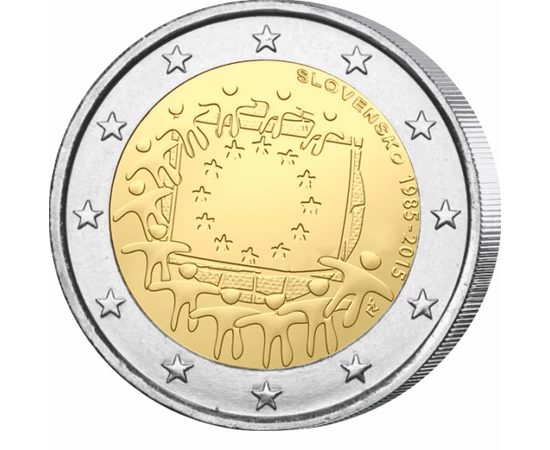  2 euro,Steagul Europei,Slovacia,2015 Slovacia