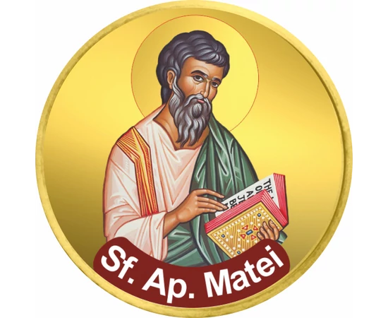 Sf. Apostol Matei - monedă color, 50 cenţi, UE