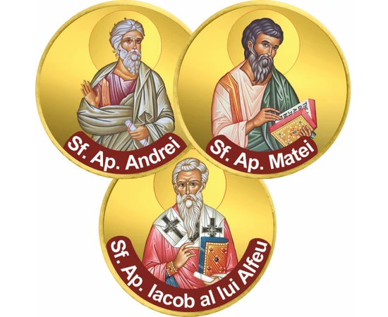 // monede  Apostoli ai lui Hristos  set de 3 monede 